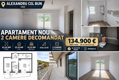 Apartament cu 2 camere decomandat în Alexandru cel Bun