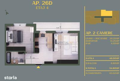 Apartament cu 2 camere în Vidra - 1