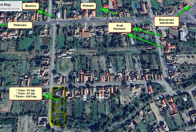 Casă individuală cu 4 camere cu Canalizare în Exterior Sud - 1