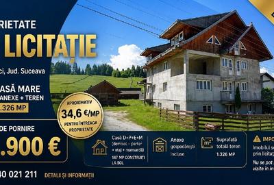 Casă individuală cu 6 camere cu Teren 1326 Mp în Panaci