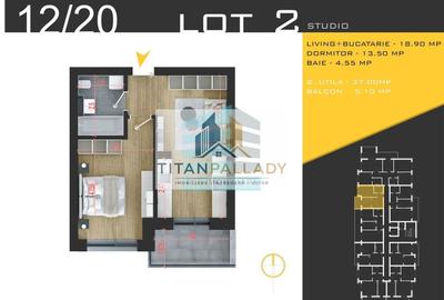 Apartament cu 2 camere în Theodor Pallady
