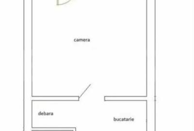 Garsonieră decomandată în Tudor