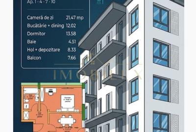 Apartament cu 2 camere decomandat în Central