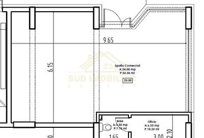 Spațiu comercial, de 62 mp, în Central - 3