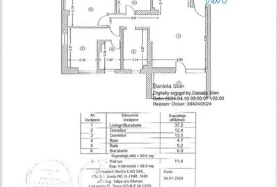 Apartament cu 3 camere decomandat în Sisești