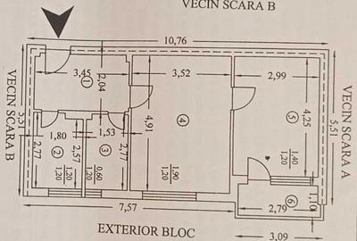 Apartament cu 2 camere nedecomandat în Ultracentral - 2