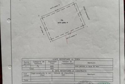 Teren Construcții intravilan de 600 mp, în Central - 1