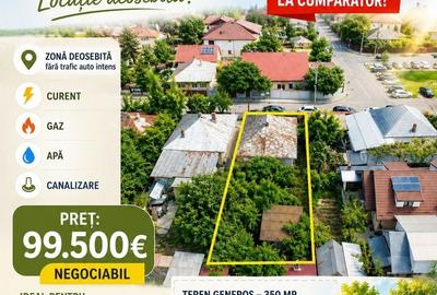 Casă individuală cu 3 camere cu Canalizare în Central