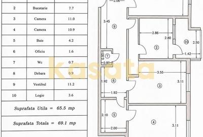 Apartament cu 3 camere decomandat în Mihai Bravu - 10