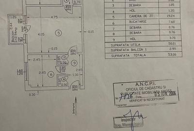 Apartament cu 2 camere în Exercițiu