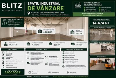 Spațiu industrial, de 5,800 mp, în Lipănești