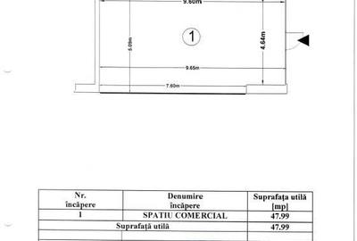 Spațiu comercial, de 48 mp, în Sud