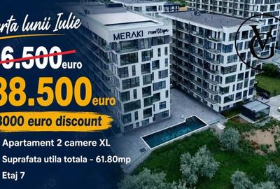 Apartament cu 2 camere semidecomandat în Central