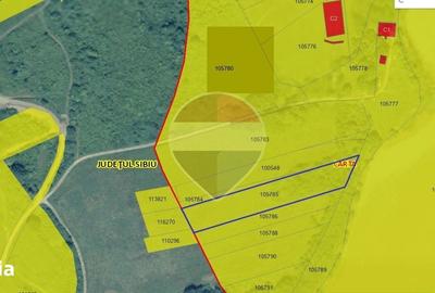 Teren de 5700 mp, în Porumbacu de Jos