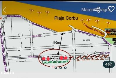 Teren de 515 mp, în Corbu