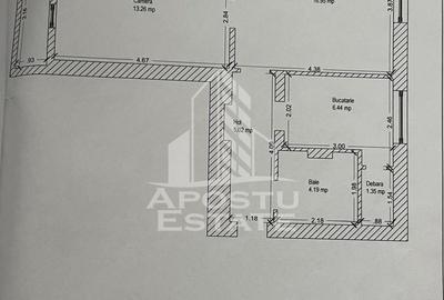 Apartament cu 2 camere semidecomandat în Iosefin