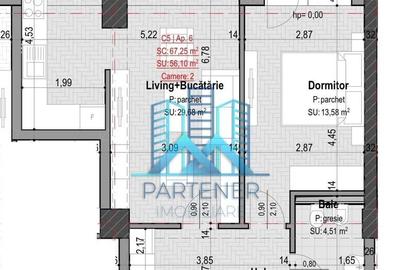 Apartament cu 3 camere în Albești - 7