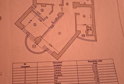 Apartament cu 3 camere decomandat în Gara