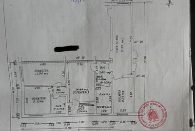 Apartament cu 3 camere semidecomandat în Central
