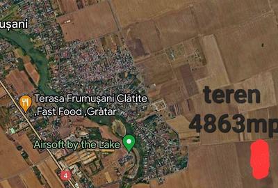 Teren de 4863 mp, în Frumușani