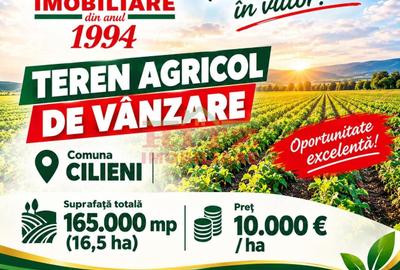 Teren de 165000 mp, în Central
