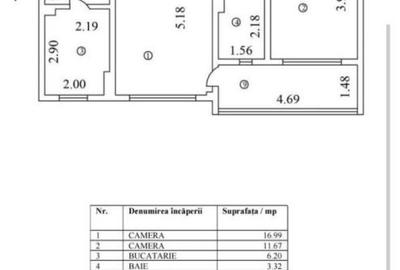 Apartament cu 2 camere semidecomandat în Drumul Taberei - 1