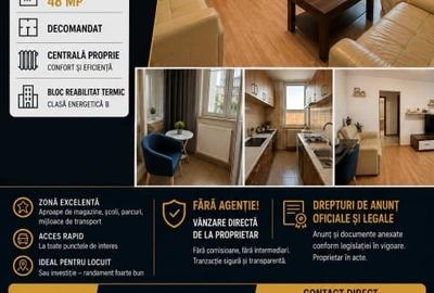 Apartament cu 2 camere decomandat, mobilat în Gara de Nord