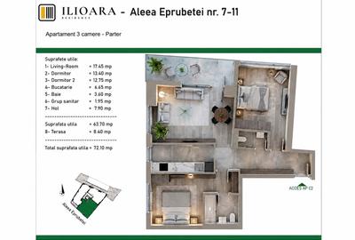 Apartament cu 3 camere decomandat în Nicolae Grigorescu