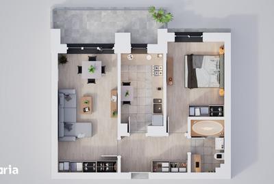 Apartament cu 2 camere decomandat în Țiglari - 1