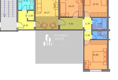 Apartament cu 4 camere decomandat, mobilat în Apărătorii Patriei