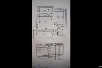 Apartament cu 2 camere decomandat în Roșu