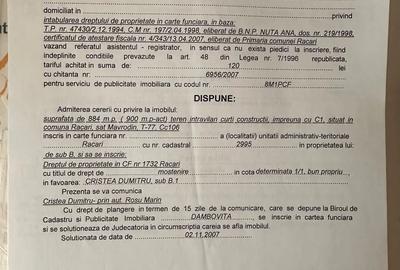 Teren de 884 mp, în Răcari - 1