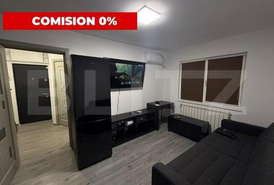 Apartament cu 2 camere semidecomandat, mobilat în Nord