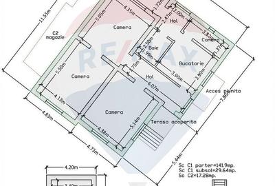Casă cu 3 camere cu Teren 314 Mp în Central - 2