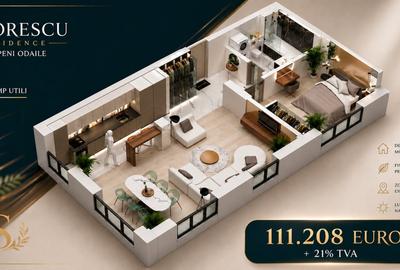 Apartament cu 2 camere decomandat în Odăi - 5