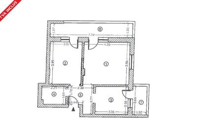 Apartament cu 2 camere decomandat în Nord