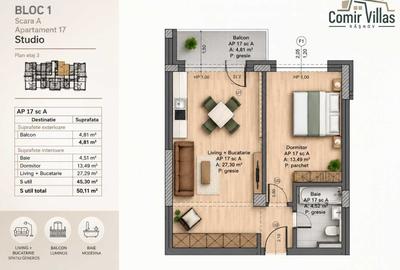 Apartament cu 2 camere decomandat în Central - 8