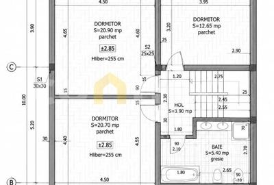 Duplex cu 4 camere cu Canalizare în Dâmbul Rotund - 10