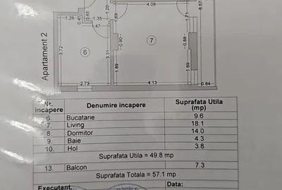 Apartament cu 2 camere decomandat în Central