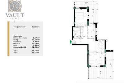 Apartament cu 2 camere decomandat în Străulești - 1