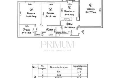 Apartament cu 3 camere decomandat, mobilat în Lipovei - 15