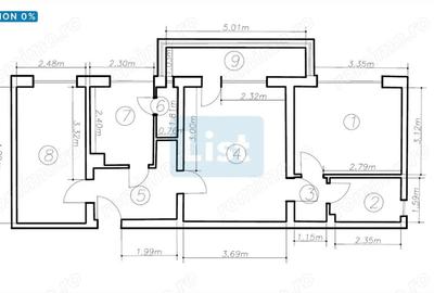 Apartament cu 3 camere semidecomandat în Grigorescu - 2