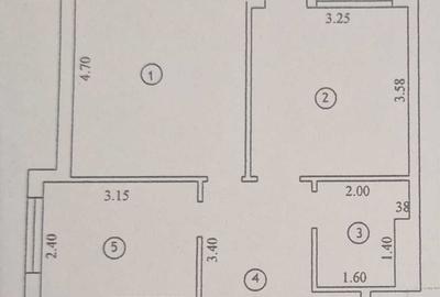Apartament cu 2 camere decomandat în Central - 1