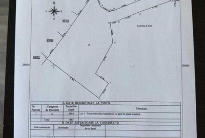 Teren de 1693 mp, în Geamăna