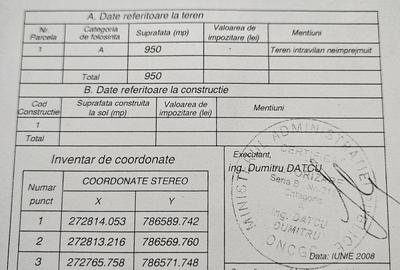 Teren de 950 mp, în 23 August