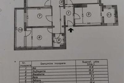 Apartament cu 4 camere în Central