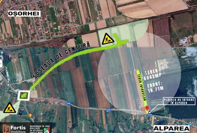 Teren Construcții intravilan de 6942 mp, în Alparea - 1