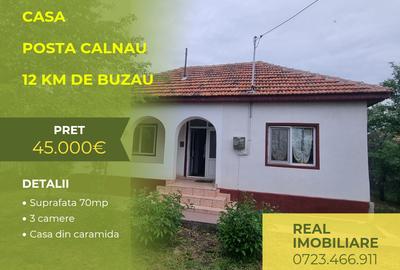 Casă cu 3 camere cu Teren 2500 Mp în Poșta Câlnău