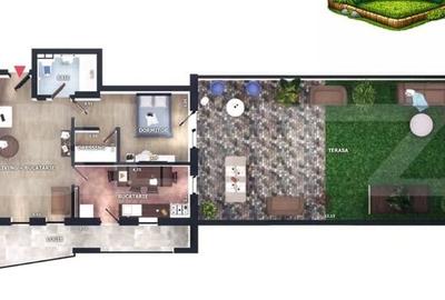 Apartament cu 2 camere decomandat în Florești - 1