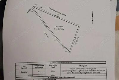 Teren de 684 mp, în Cătămărești - 2